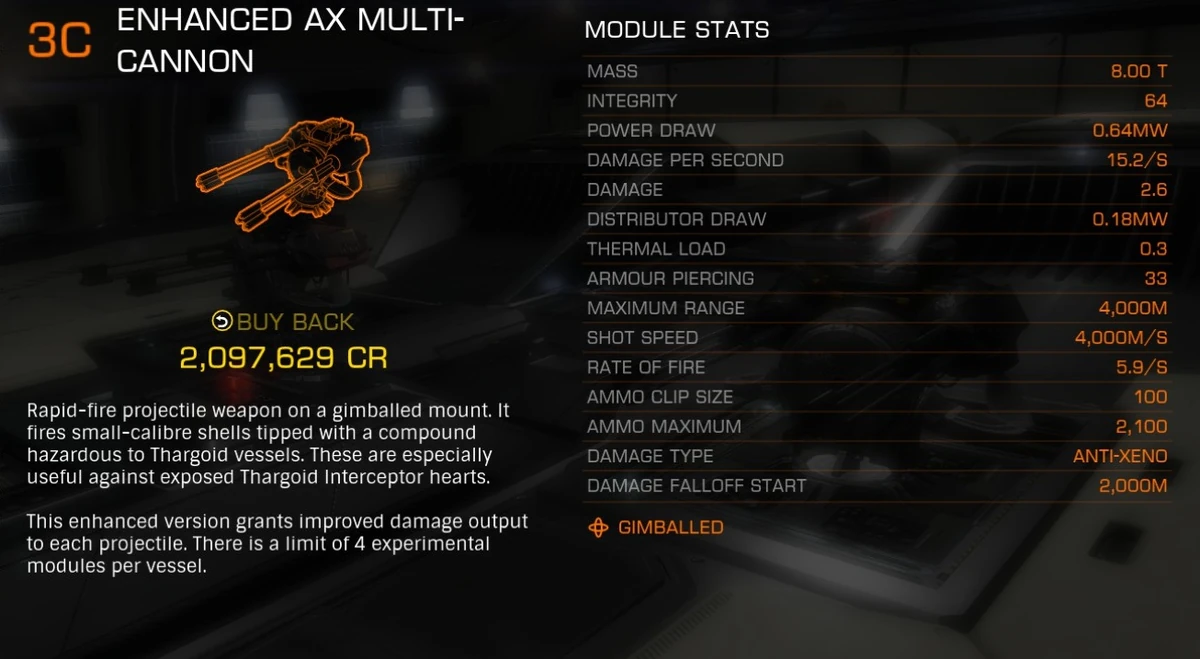 Enhanced AX Multicannon Elite Dangerous Wiki Fandom