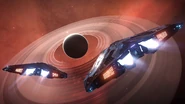 Planetary ring system and two Cobras