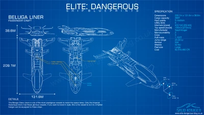 Чертёж корабля Beluga Liner