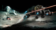 Elite Dangerous: Horizons concept art featuring a Scarab