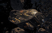 Type-9 Heavy with pre-release default paint in asteroid field