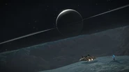 Asp Explorer and a Tourist Beacon on a planet