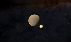 Titan and Saturn in 3303