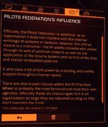 Pilot's Federation influence