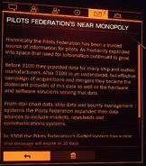 Pilot's Federation monopoly