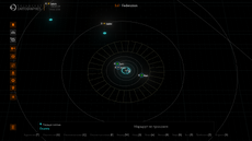 Карта Солнечной системы. Режим модели. Внутренняя область