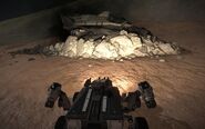 SRV inspecting a crashed Diamondback