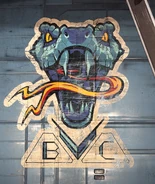 The symbol of the Blue Viper Club