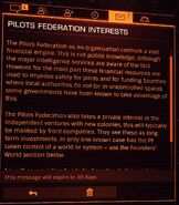 Pilot's Federation interests