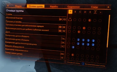 Огневые группы для добычи 1