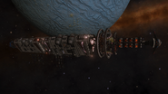 Federal megaship Keller's Resolve orbiting Upaniklis A 2 b