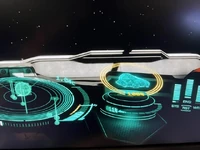 The ship status icon shows that hull integrity is 11% with an intact shield