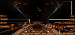 Your Ship's HUD In Elite : Elite Dangerous: A beginners guide