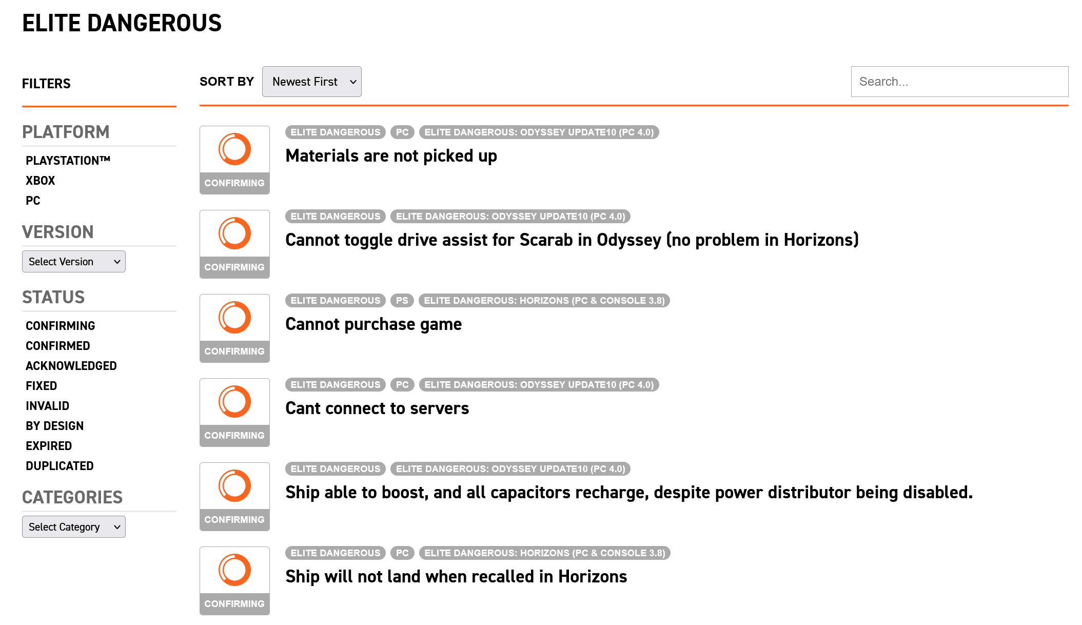 Issue Tracker | Elite Dangerous Wiki | Fandom