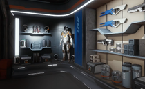 Remlok shop with items, weapons and suit