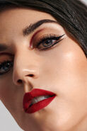 Claudia photographed for Maybelline NY.