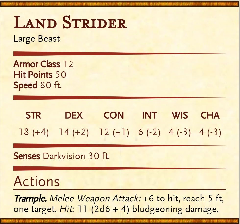 Land Strider | Eloria Wiki | Fandom