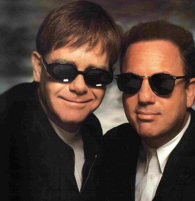 トップス 00s ELTON JOHN BILLY JOEL FACE 2 FACE T Vintage Face 2 Face Billy Joel & Elton John in the City of