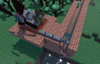 Completed pumping station.