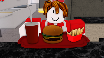 Wheres my paycheck 😅 #roblox #funny, Fast Food