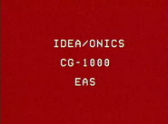 This one is much simpler, saying "IDEA/ONICS CG-1000 EAS".