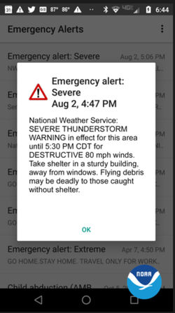 Severe thunderstorm warning - Wikipedia