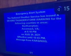 Screens of the EAS, Emergency Alert System Wiki