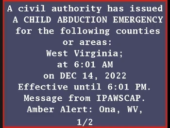 Child Abduction Emergency Emergency Alert System Wiki Fandom