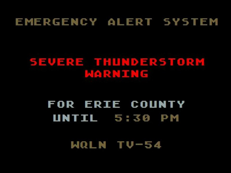 Severe Thunderstorm Warning/Gallery/Examples | Emergency Alert System