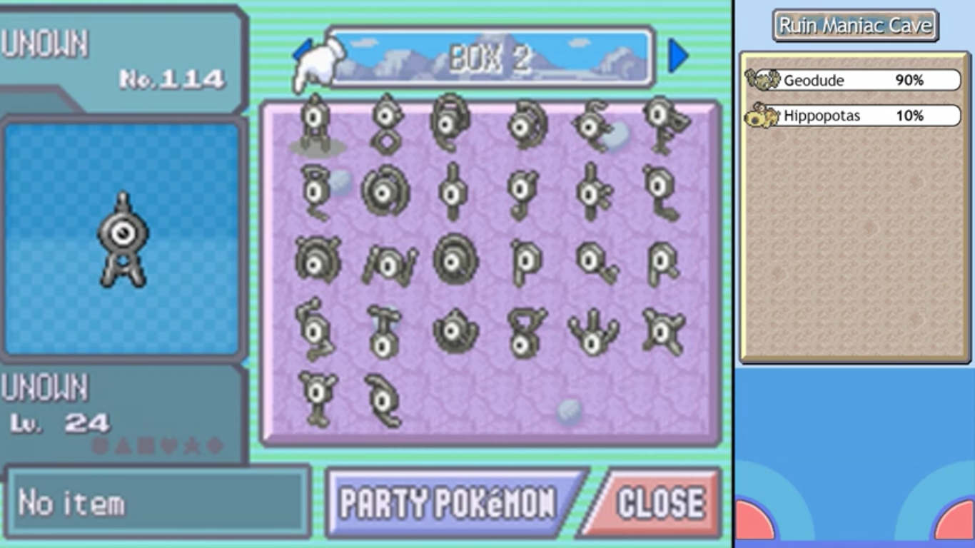 How to Catch ALL 28 Unown Forms - Pokémon Platinum 