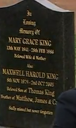 EMMERDALE MARY KING GRAVE