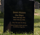 Dawn Woods's grave