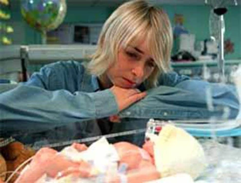 Charity with baby Noah