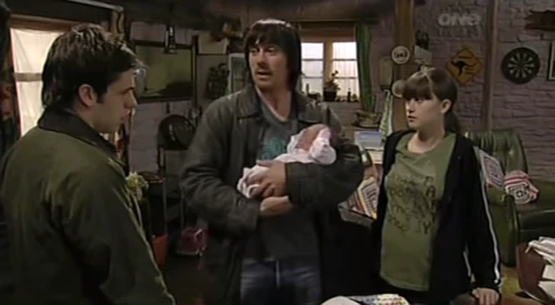 Cain and Debbie with baby Sarah