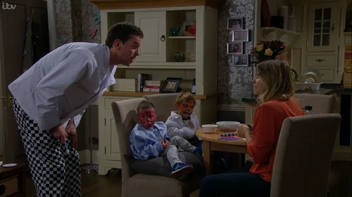 Charity looks after Johnny and Moses in November 2018