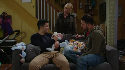 Vanessa, Kirin and Adam with baby Johnny