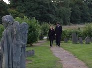 The cemetery in 2013, on the day of Alan Turner's funeral.