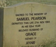 Sam Pearson grave