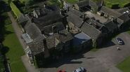 Aerial shot of Home Farm. June 2007. N.B.Can you spot Rosemary King walking towards the house?