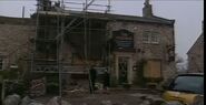 The Woolpack, a few days after the storm. January 2004. N.B. Can you spot Marlon and Diane?