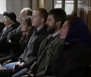 The Dingles at Joe Sugden's funeral.