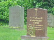 Alan Turner's grave.