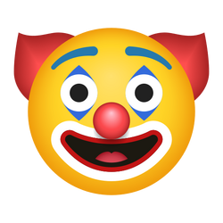 Clown Face Emoji (U+1F921)