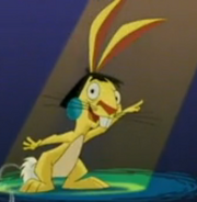 Kuzco as a rabbit