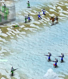 Guardians fighting in battle.