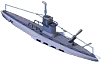 Submarine Gunboat Back View