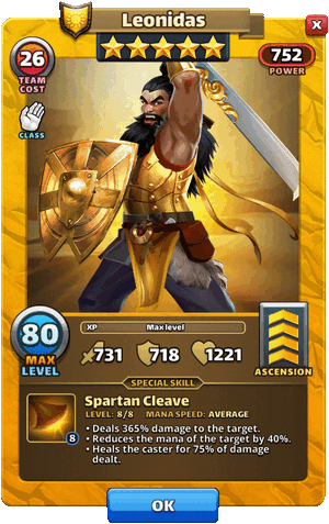 Leonidas - Hero Card