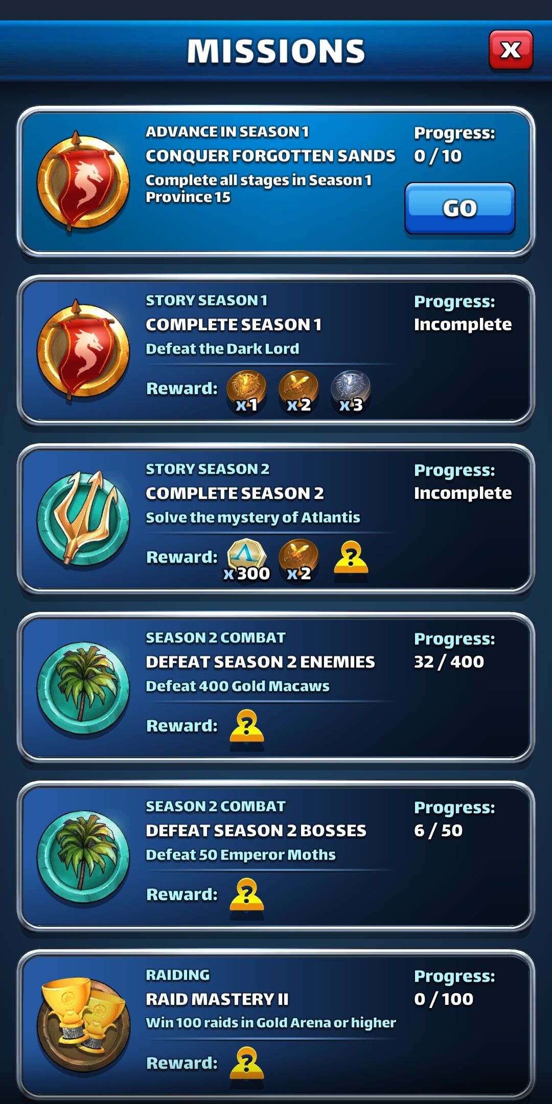 Defeat Season III Missions - Player Guides - Empires & Puzzles