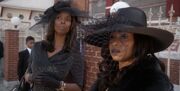 Cookie attends her cousin 's funeral with her sister, .
