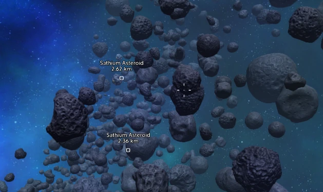 Deposit labels showing in HUD at orbit